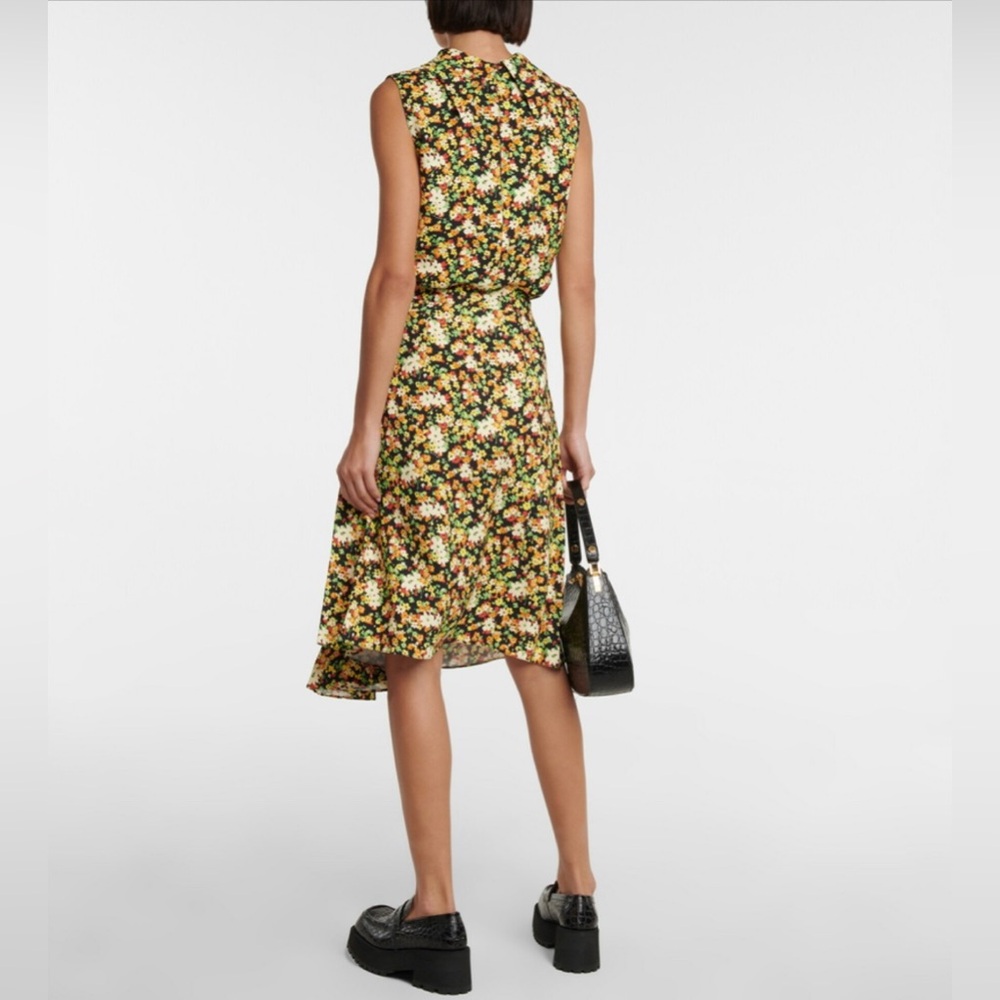 Marni Lovers Prairie floral-print A-line midi skirt size 40 line new!